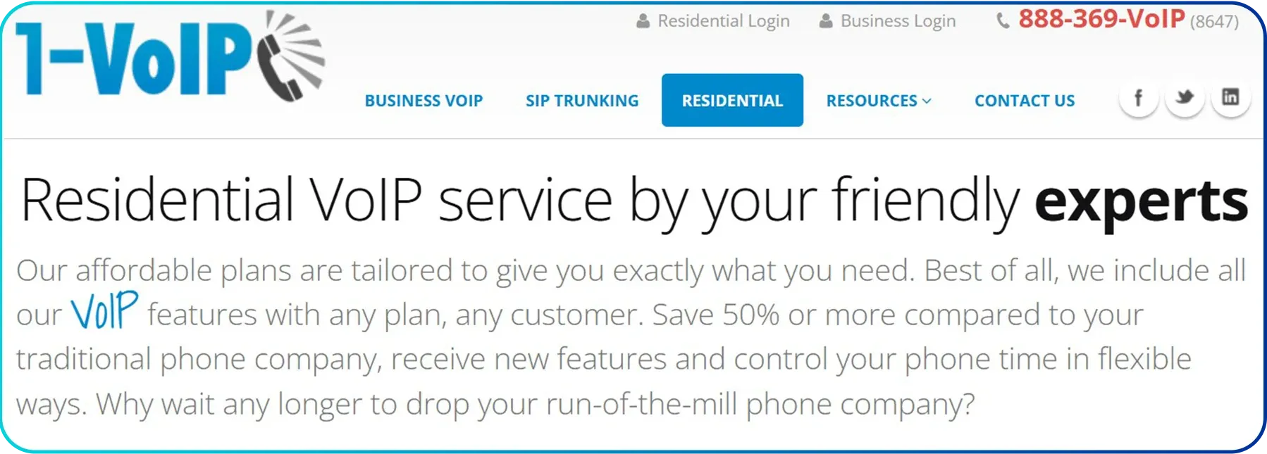 1-voip servicepage 