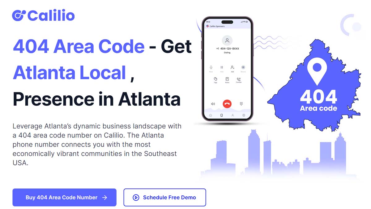 404 Area Code Get Local Atlanta, Phone Numbers
