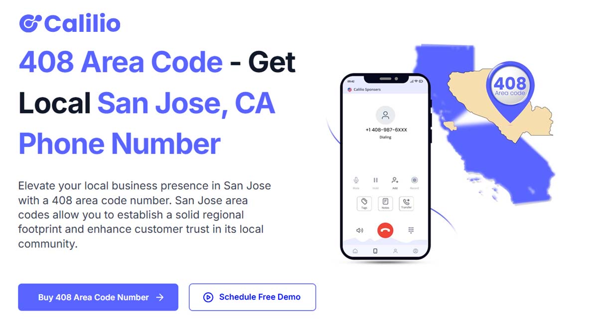408 Area Code Get Local San Jose Phone Numbers in California
