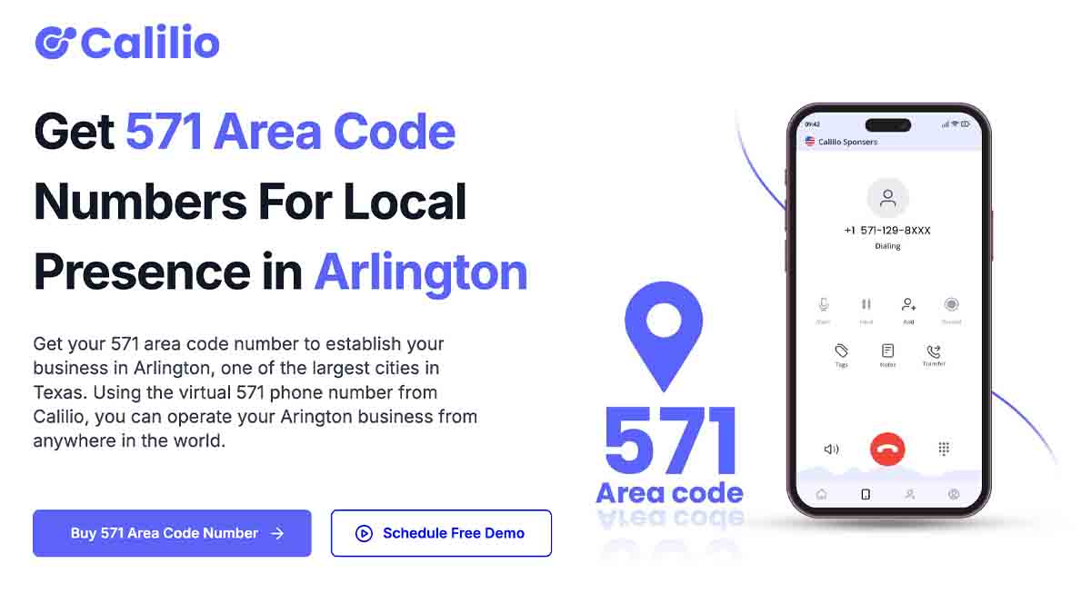 571 Area Code Get an Arlington, Virginia Local Phone Number