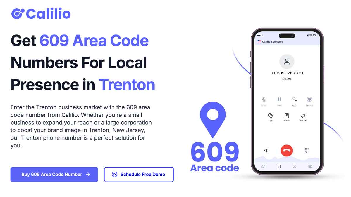 Area Code 609 Get Local Trenton, New Jersey Phone Numbers