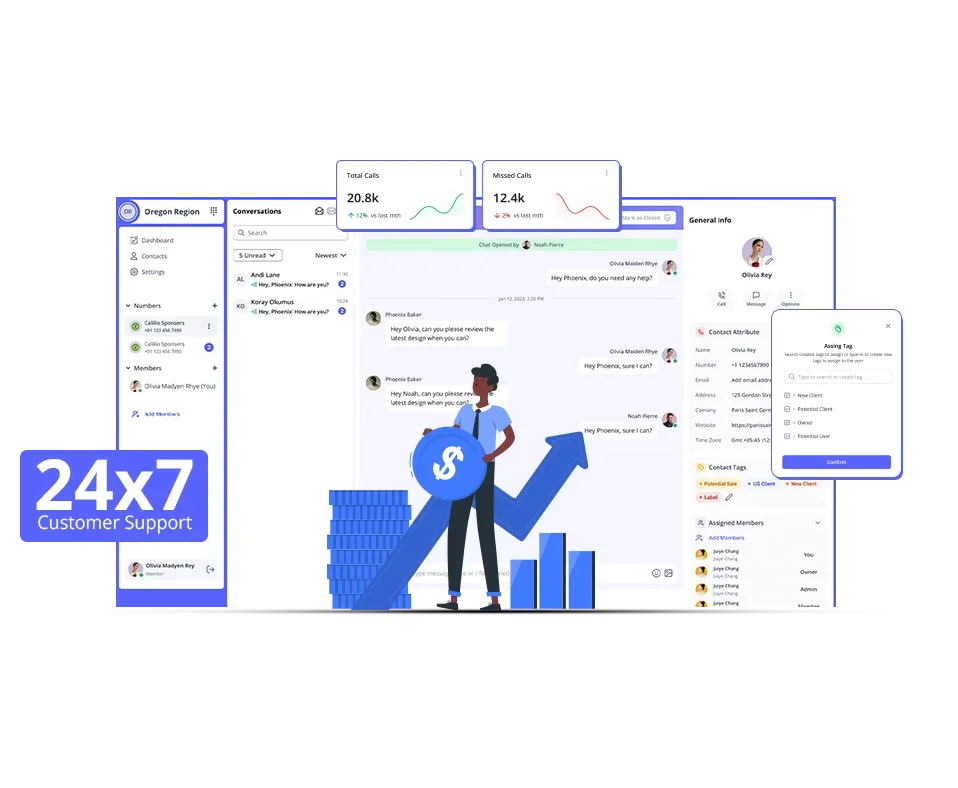 choose calilio for 201 area code numbers
