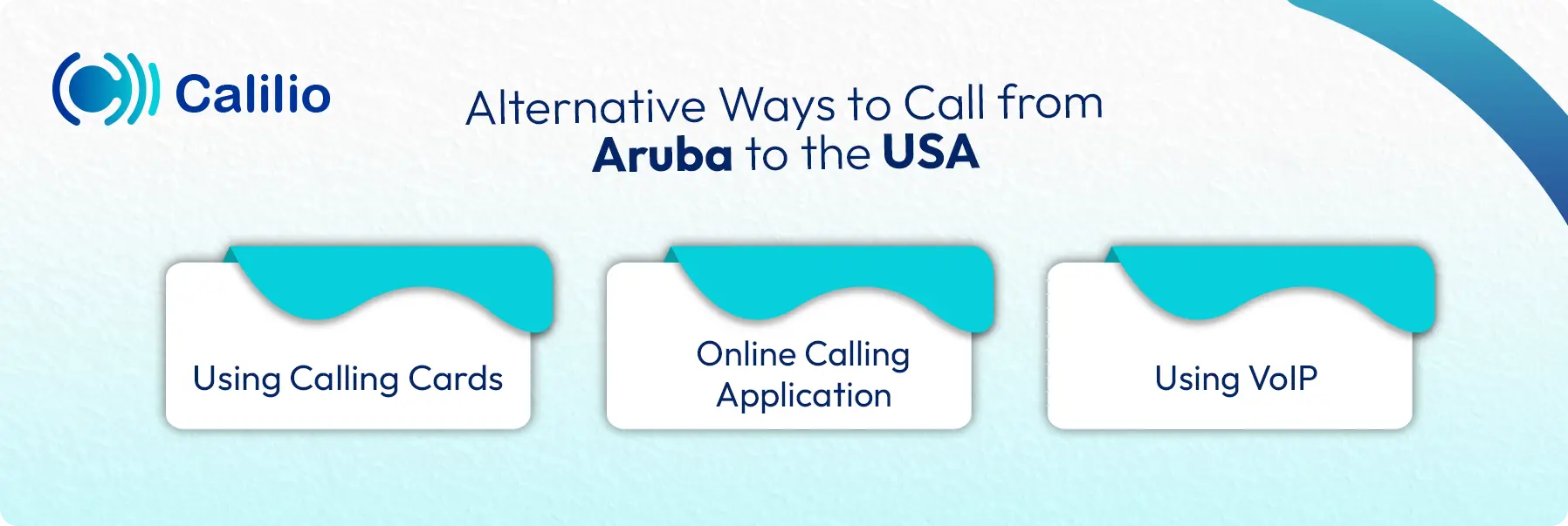 options to call from aruba to the usa