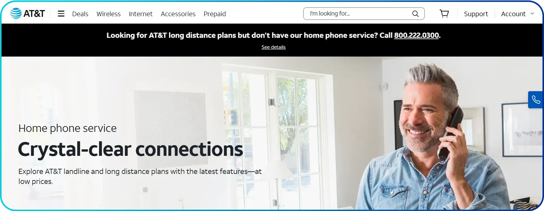 att landline homepage
