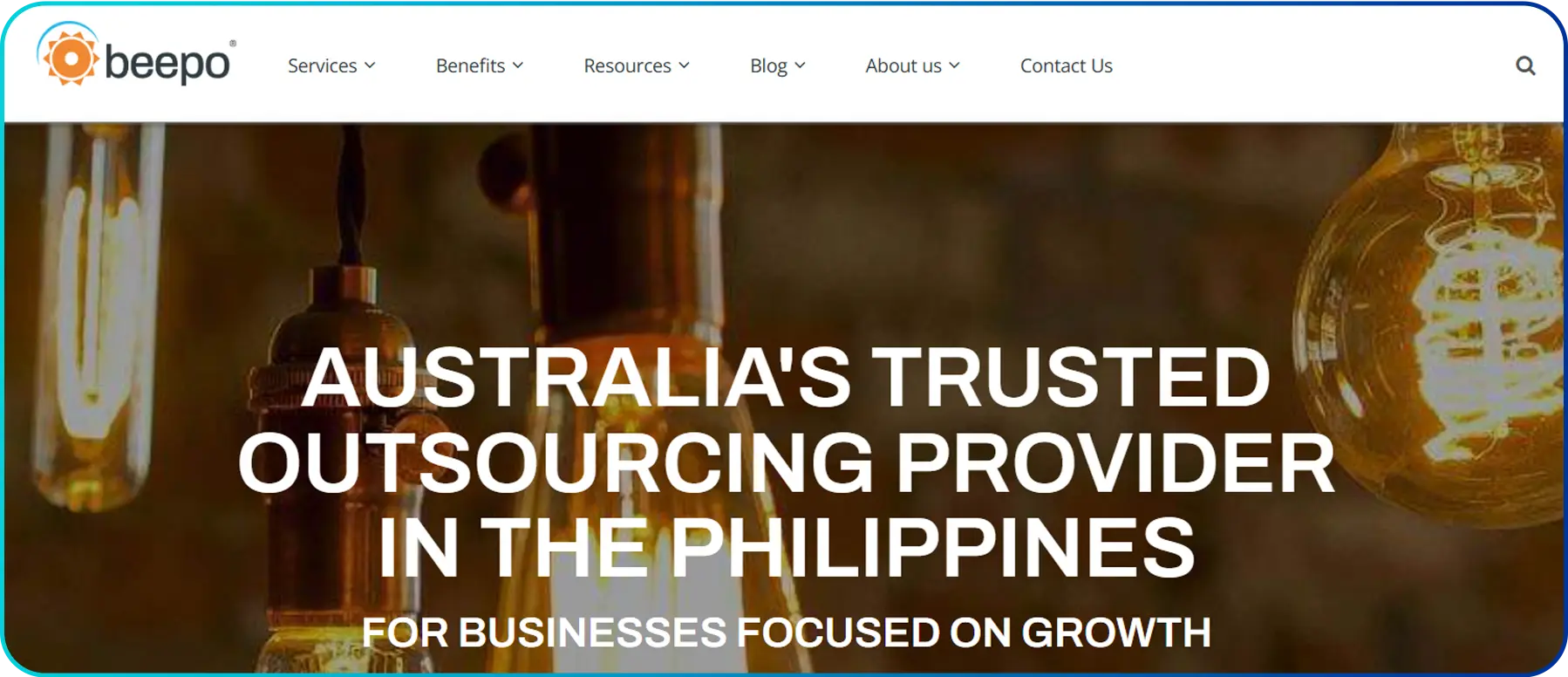 homepage of beepo