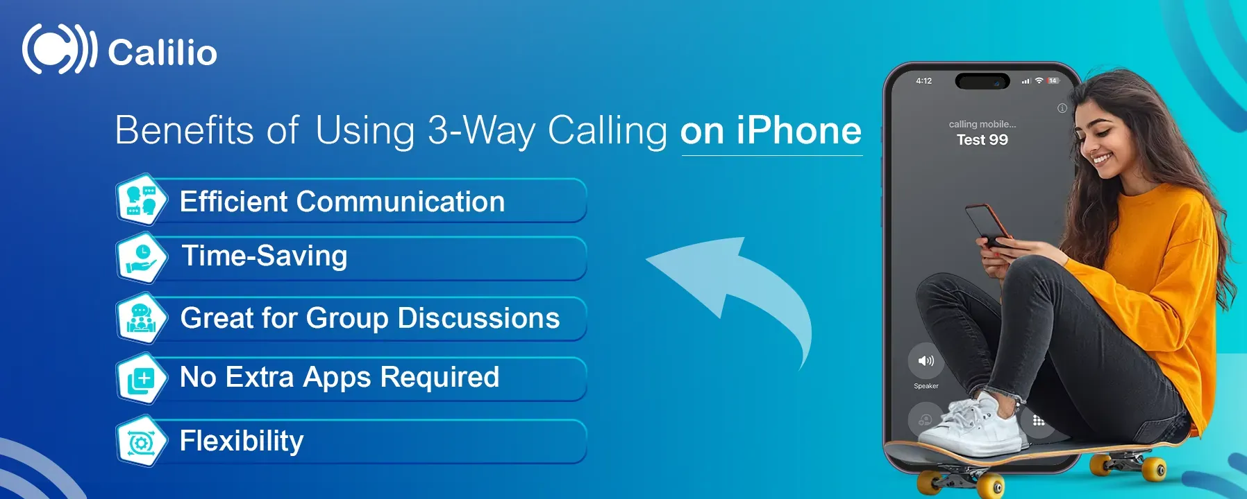 advantages of using 3-way calling on iphone
