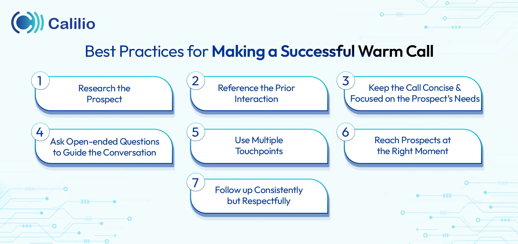 steps to make an effective warm calling