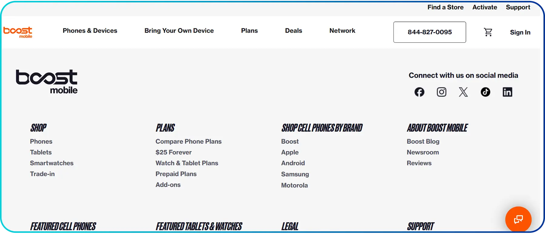 boost mobile homepage