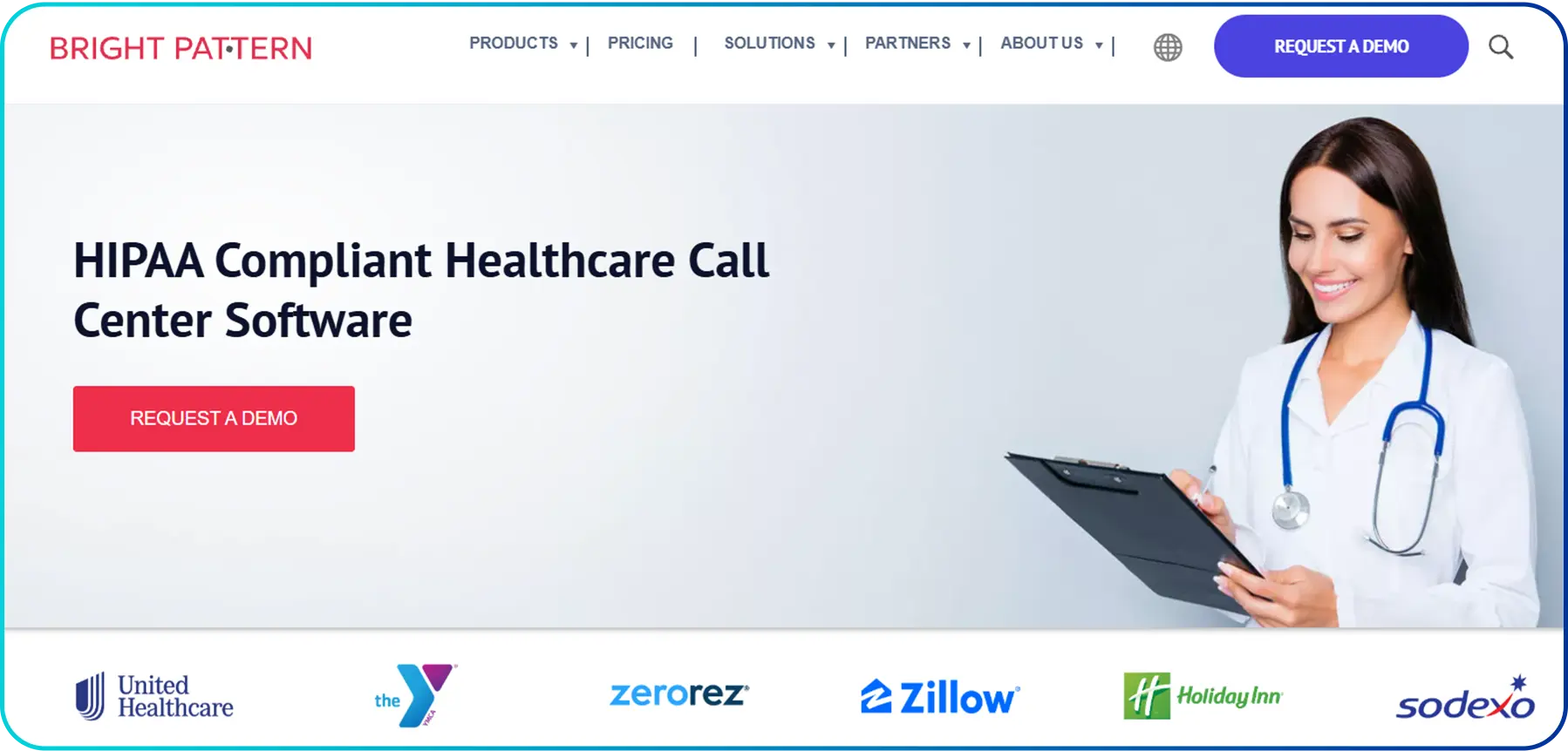 image of bright pattern healthcare call center