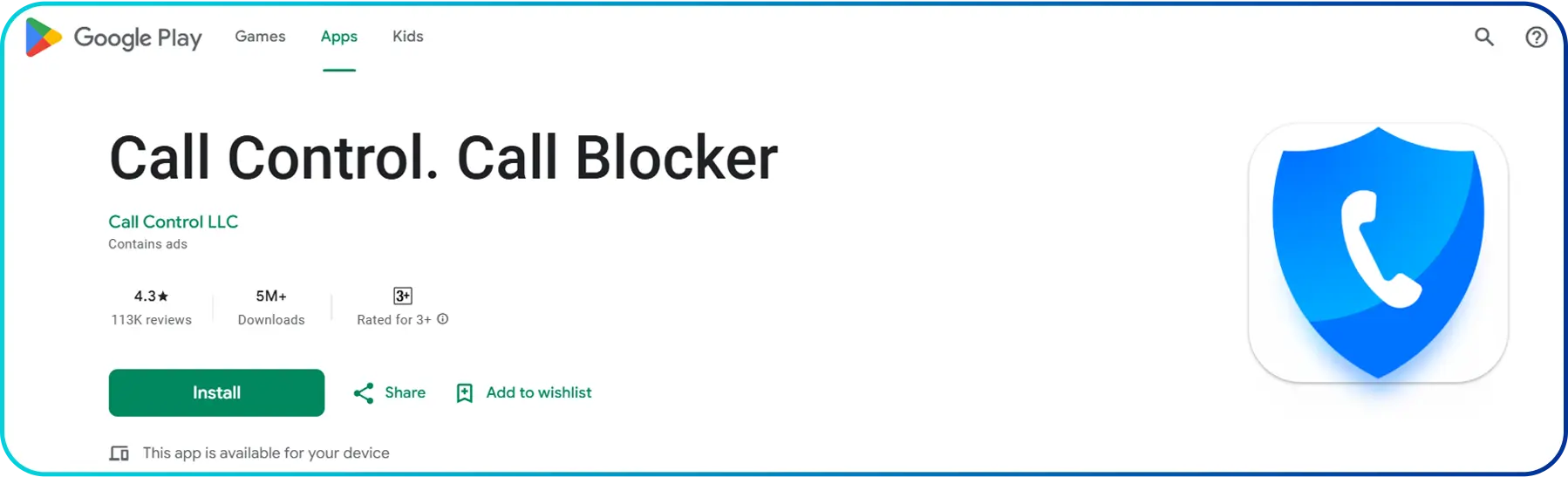 call control blocker app for android users