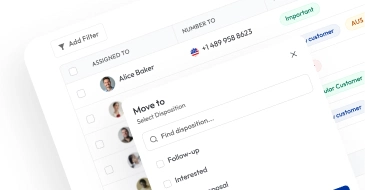 Multiple disposition option on Calilio interface