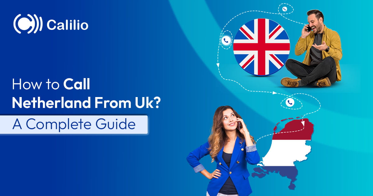 Guide image on calling the Netherlands from the UK.