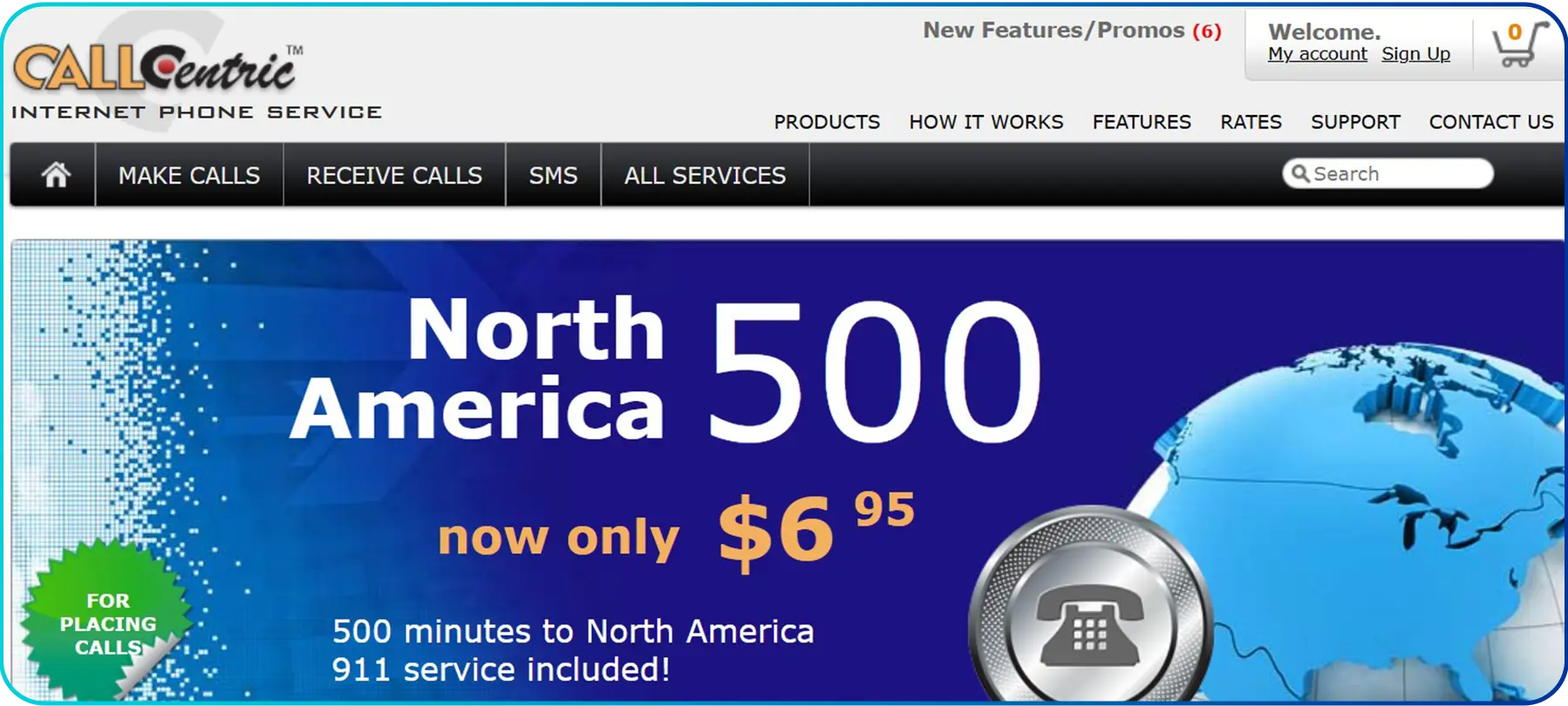 callcentric servicepage