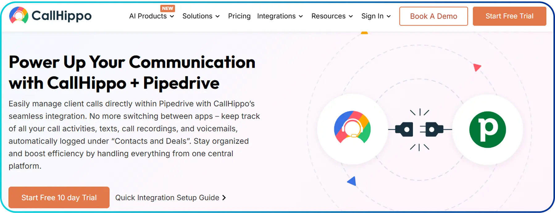 callhippo pipedrive integration