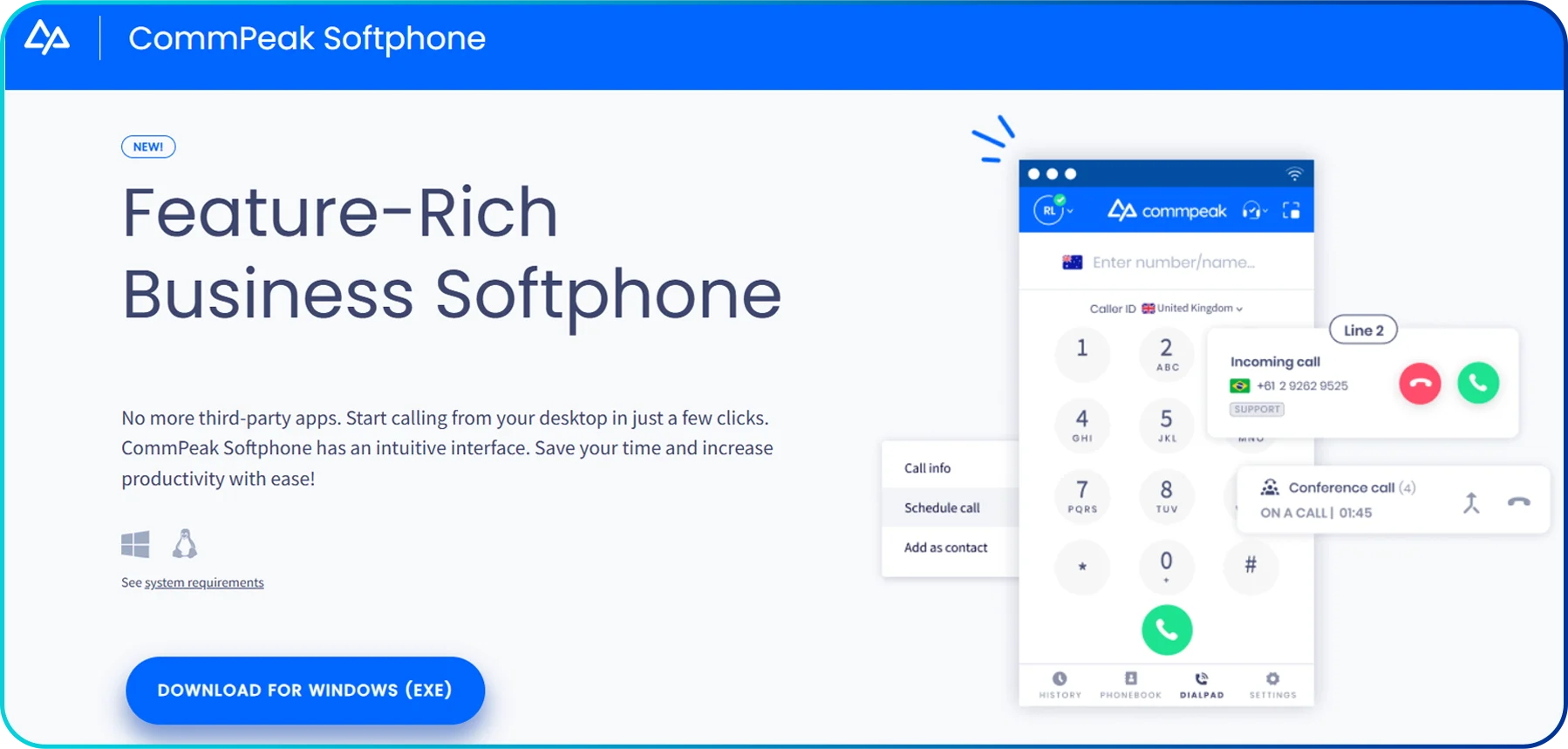 commpeak virtual number provider in russia