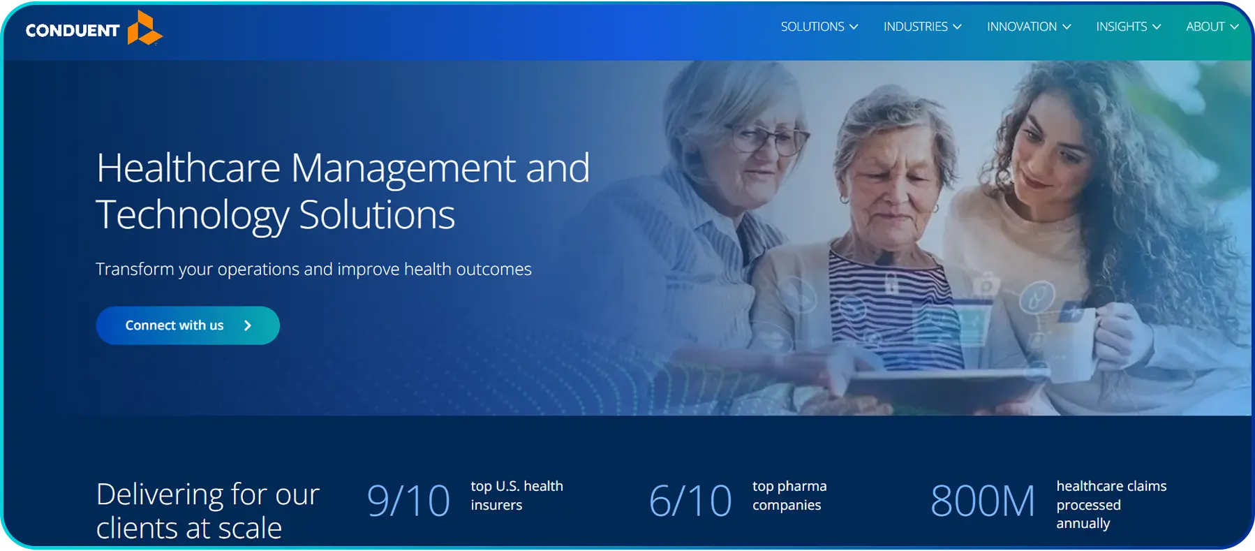 image of conduent healthcare call center