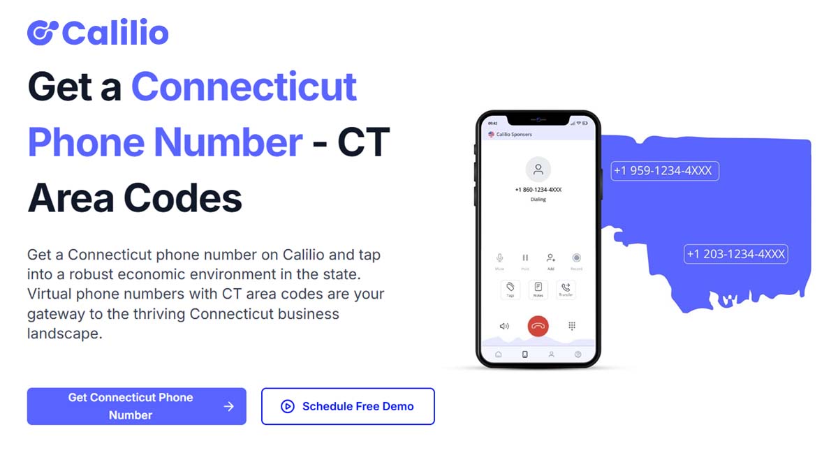 Get Connecticut Phone Numbers Local CT Area Codes Calilio