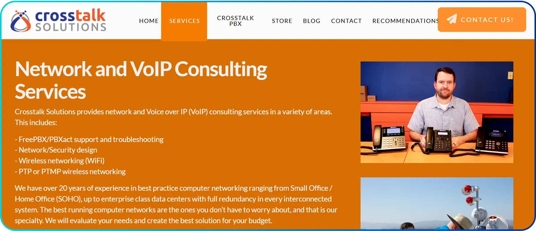 voip consulting servicepage of crosstalk solution