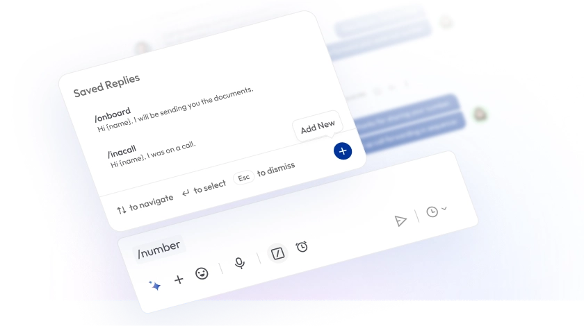 customizable templates saved replies