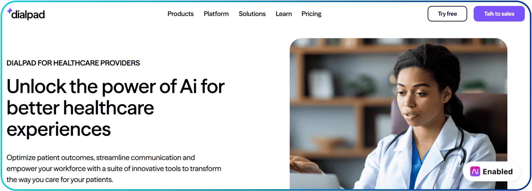 dialpad as cloud telephony in healthcare sector
