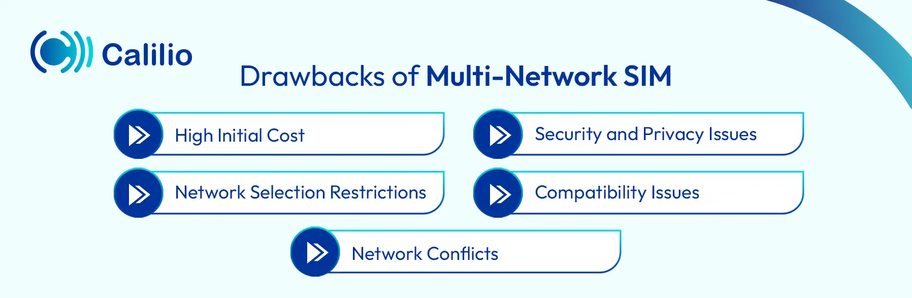 disadvantages of multi network sim
