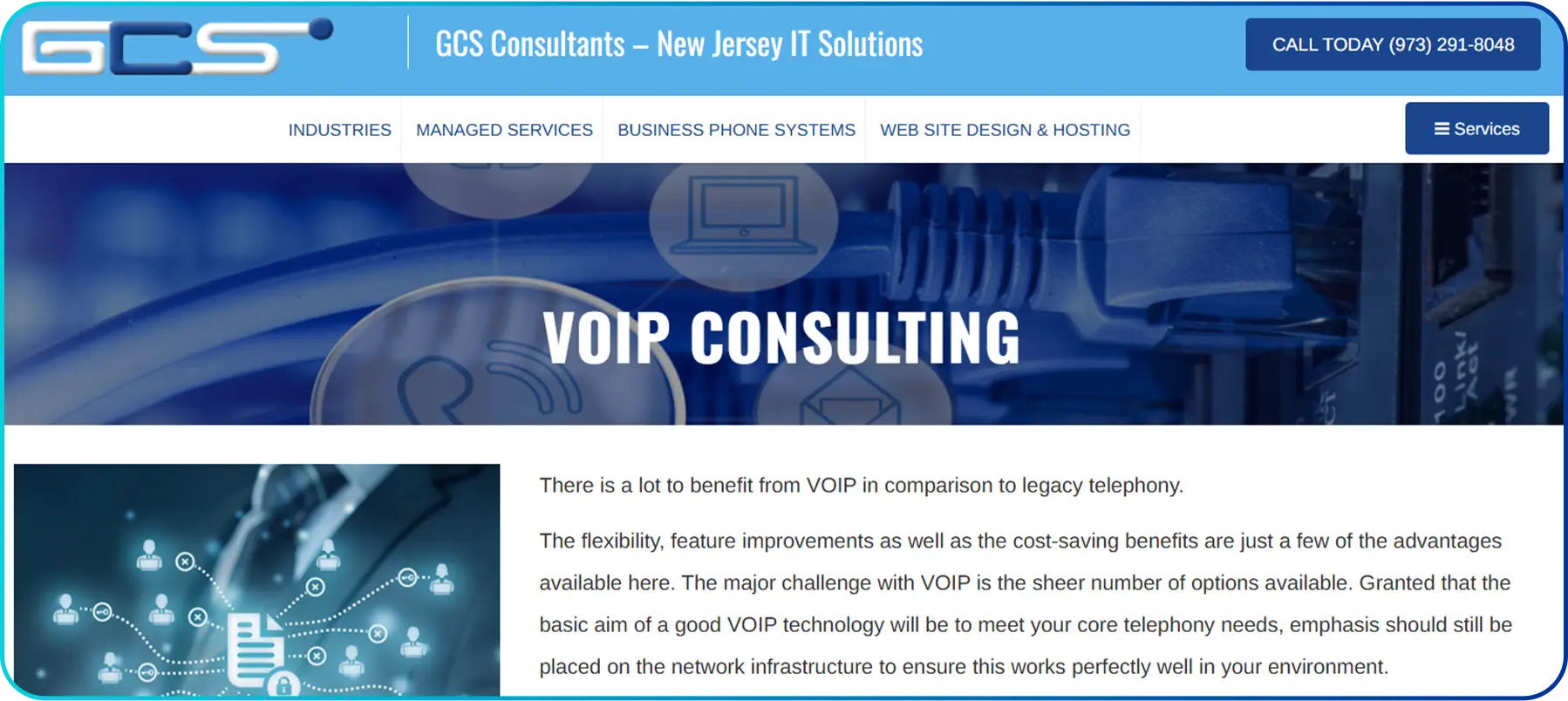 voip consulting homepage of gcs consultants
