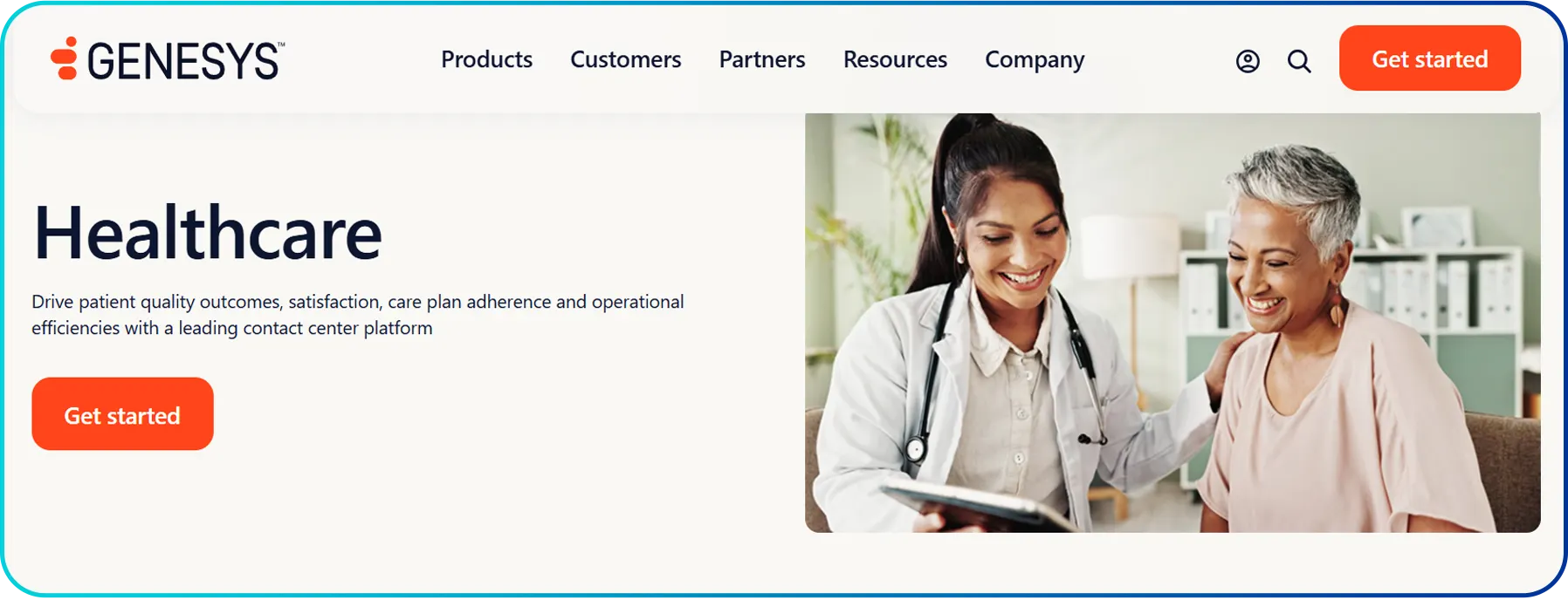 image of genesys helathcare call center