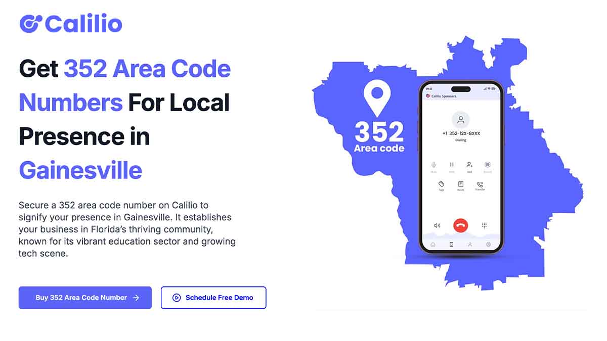 352 Area Code Get Local Gainesville, FL Phone Numbers