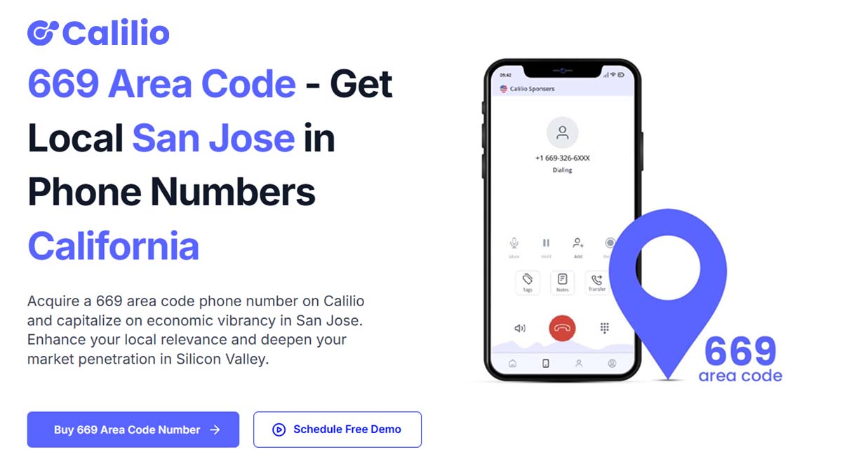 669 Area Code Get a Local San Jose, CA Phone Number