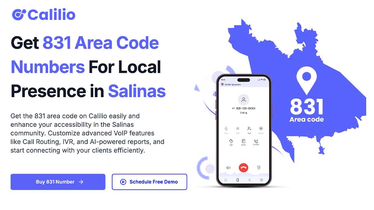 831 Area Code "Get Local Salinas, CA Phone Numbers