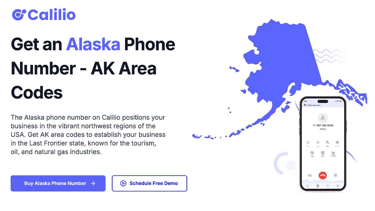 Get Alaska Phone Numbers Local AK Area Codes Calilio