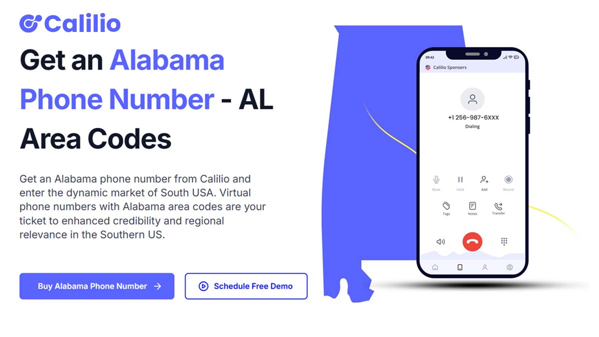 Alabama Phone Numbers LA Area Codes 251, 205, 659, 256, 334, 938