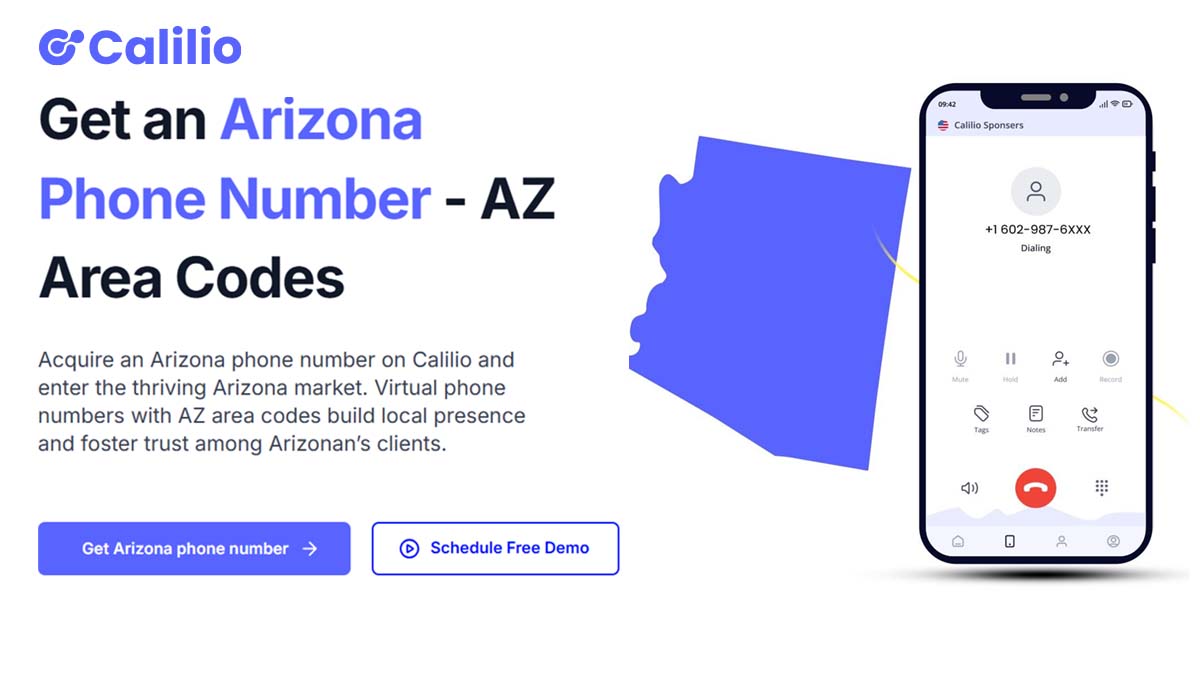 Arizona Phone Numbers Local AZ Area Codes Calilio