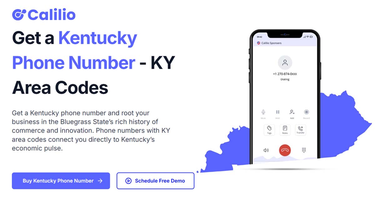 Get Kentucky Phone Numbers Local Area Codes 270, 364, 502, 606 and 859.