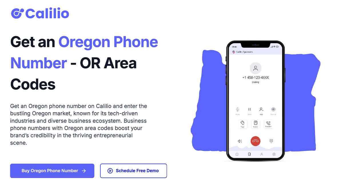 Get Oregon Phone Numbers Local Oregon Area Codes Calilio