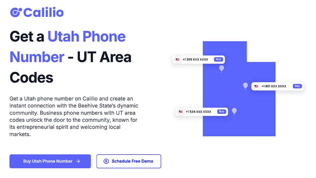 Get Utah Phone Numbers Local Area Codes 435, 385, and 801e