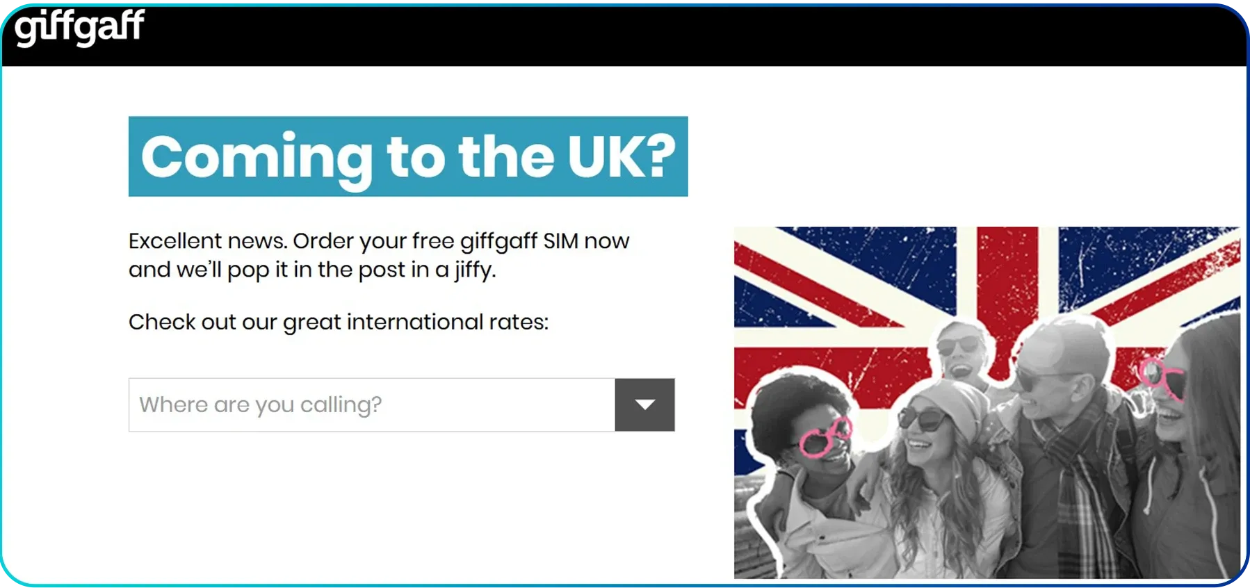 giffgaff as uk prepaid sim card for tourist