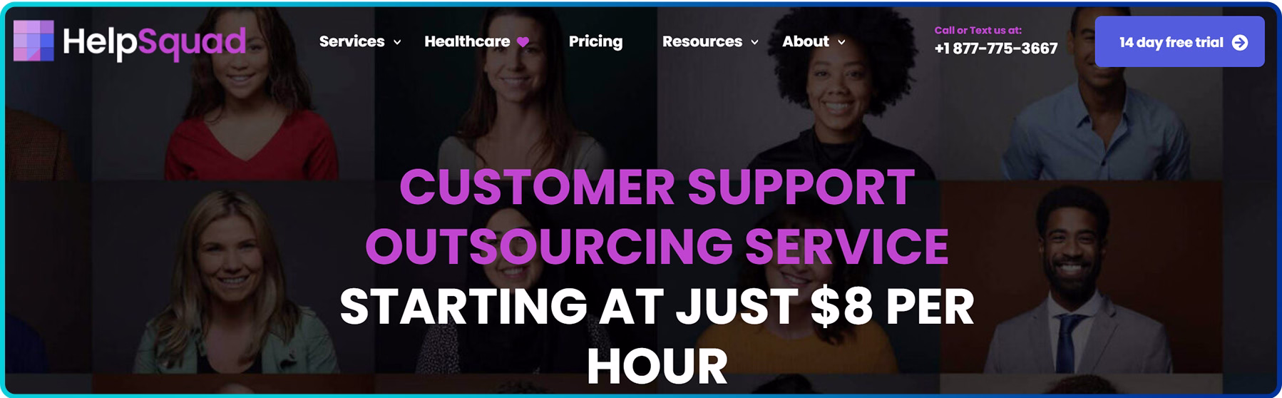 Helpsquad homepage