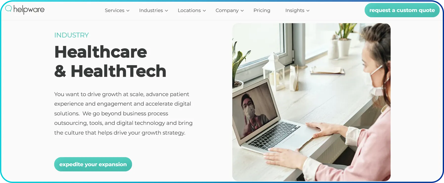 image of helpware healthcare call center 
