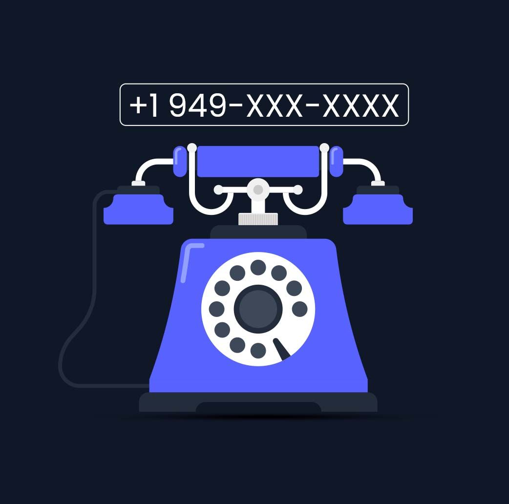 History of 949 Area Code numbers on the bakelite phone