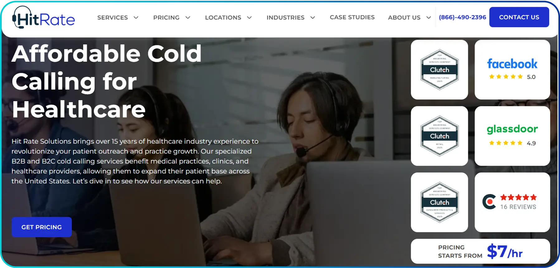 image of hit rate healthcare call center