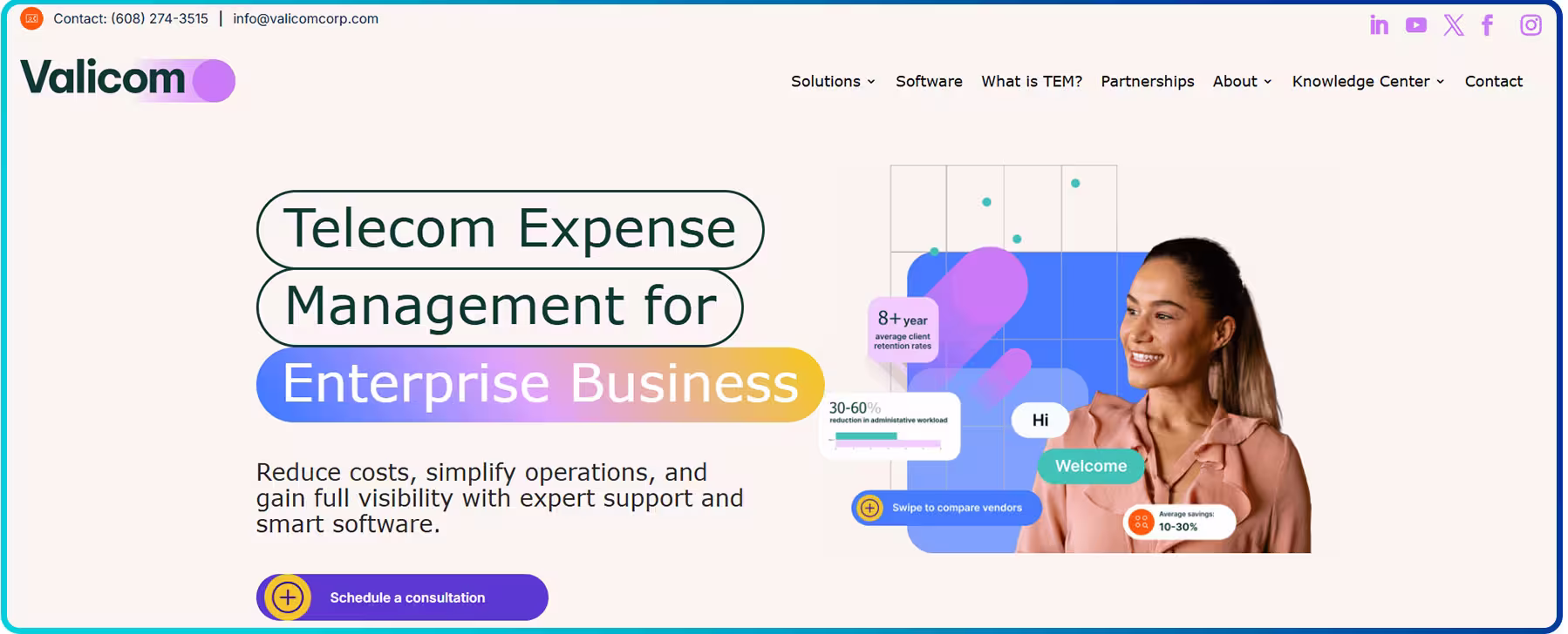 valicom homepage