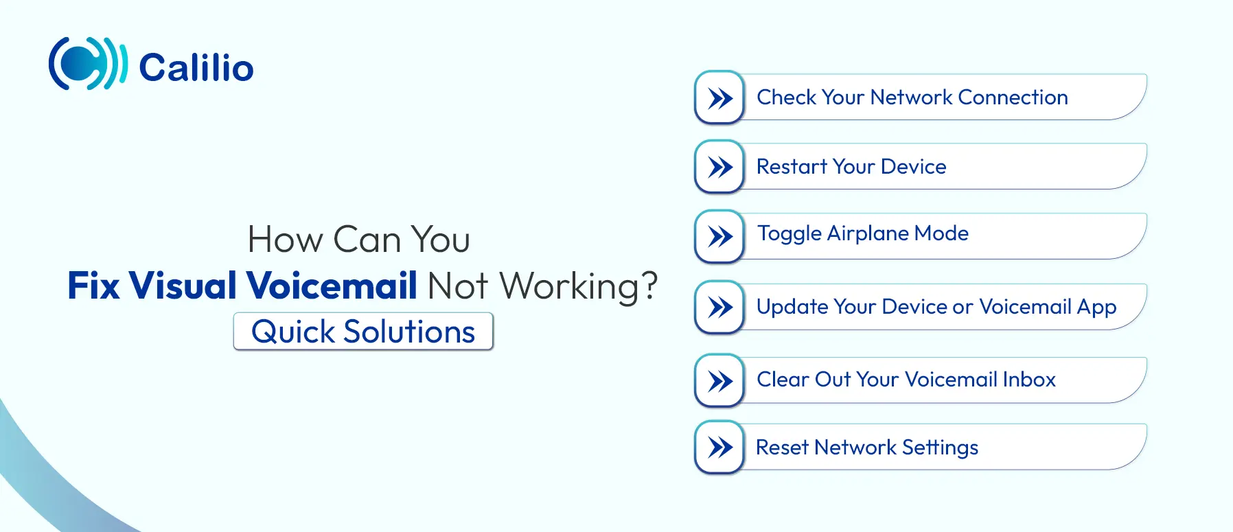 solutions to fix visual voicemail not working