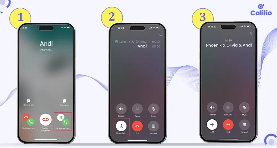 How to add someone from your conference call on iphone