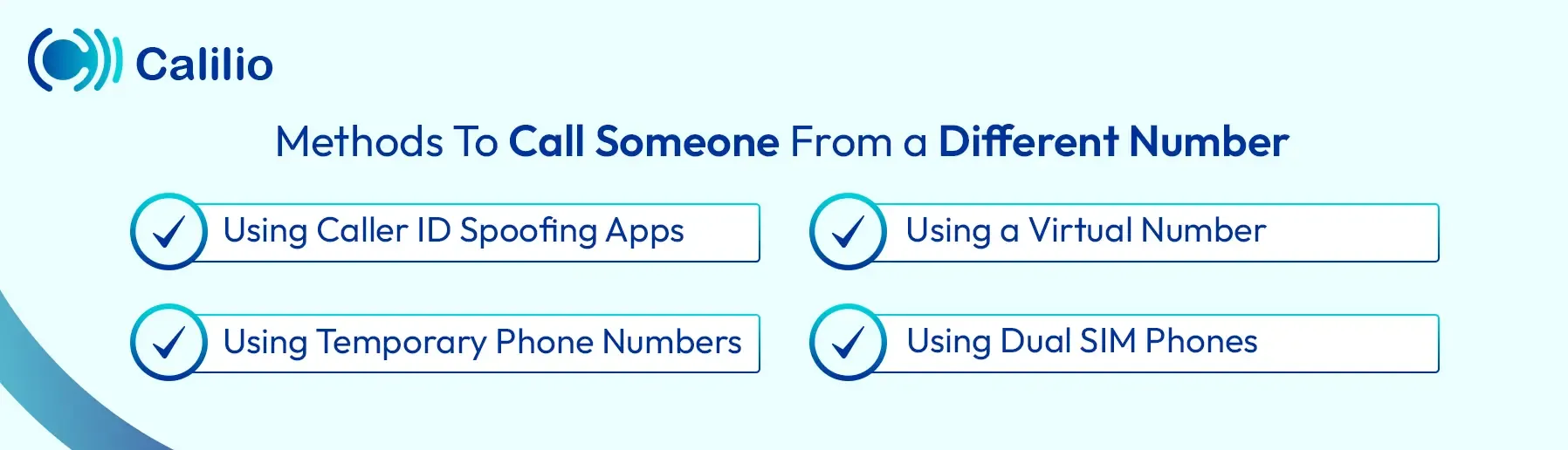 methods to call someone from a different number