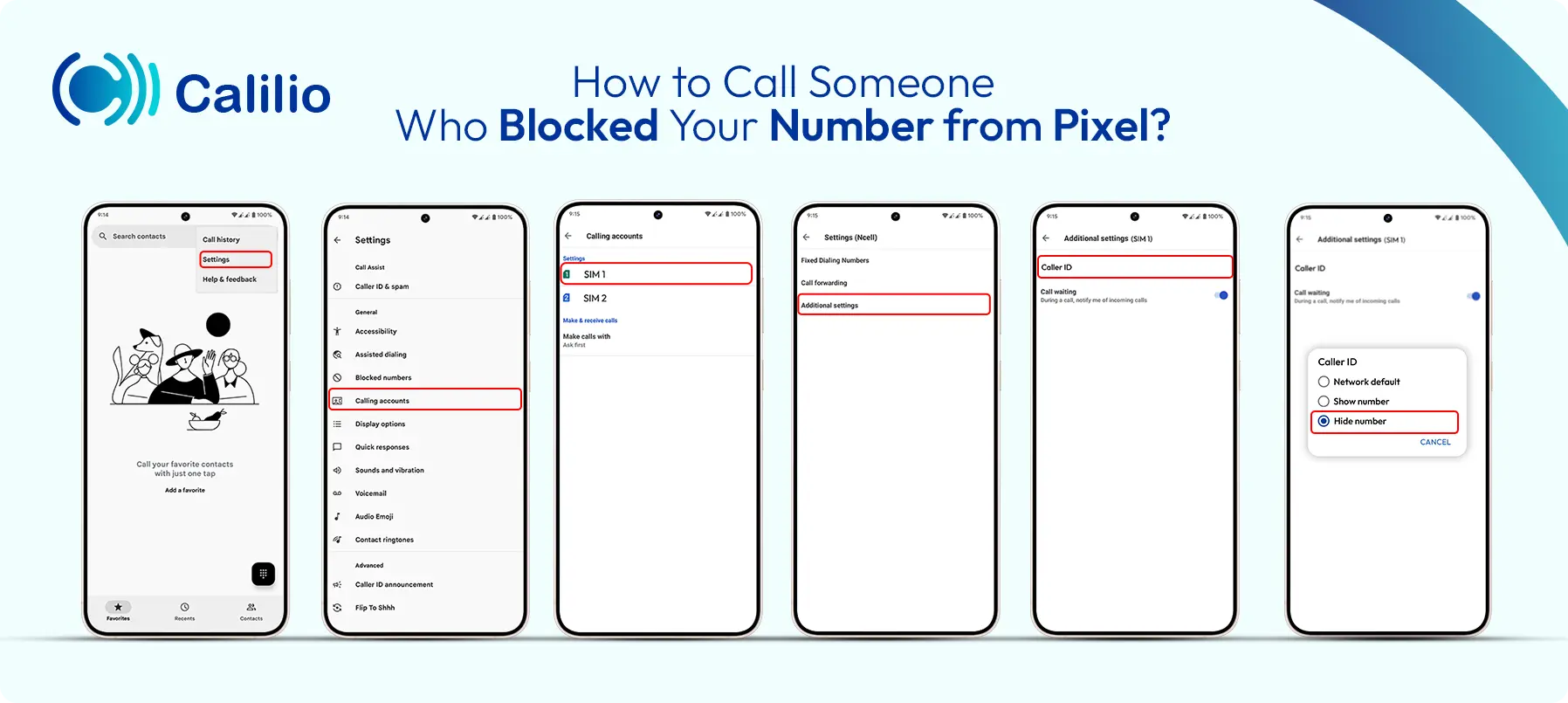 methods to call someone who blocked your number from pixel