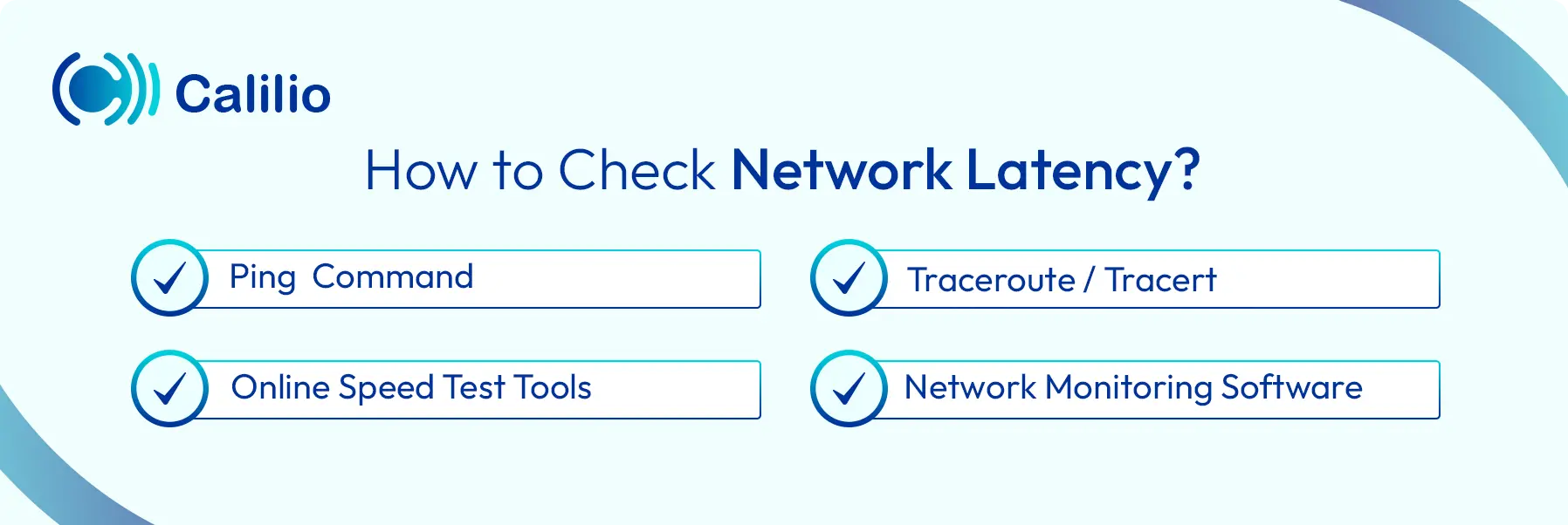 methods to check network latency
