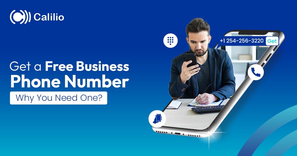 A person is getting free business phone number
