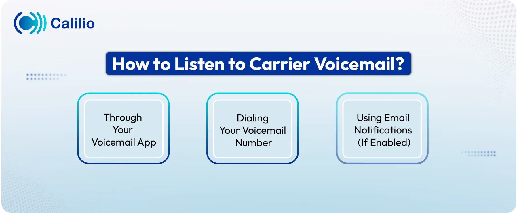 how to check carrier voicemail