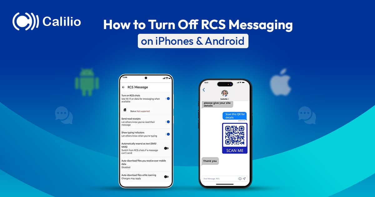 how to turn off rcs messaging in iphones and android